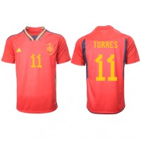 Moški Nogometni dresi Španija Ferran Torres #11 Domači SP 2022 Kratek Rokav